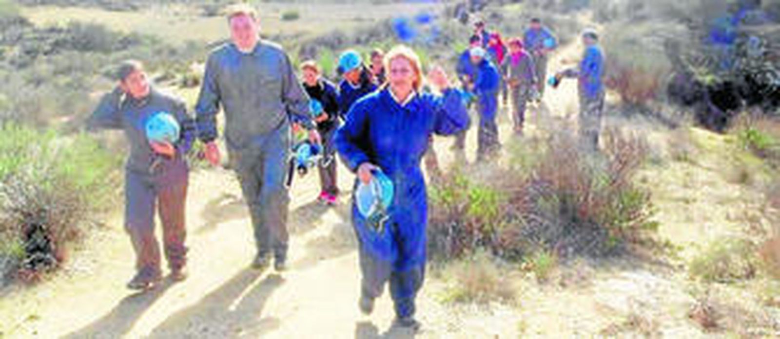 El grupo de la UAL que estuvo en Sorbas estaba compuesto por alumnos, docentes y personal de administración y servicios.