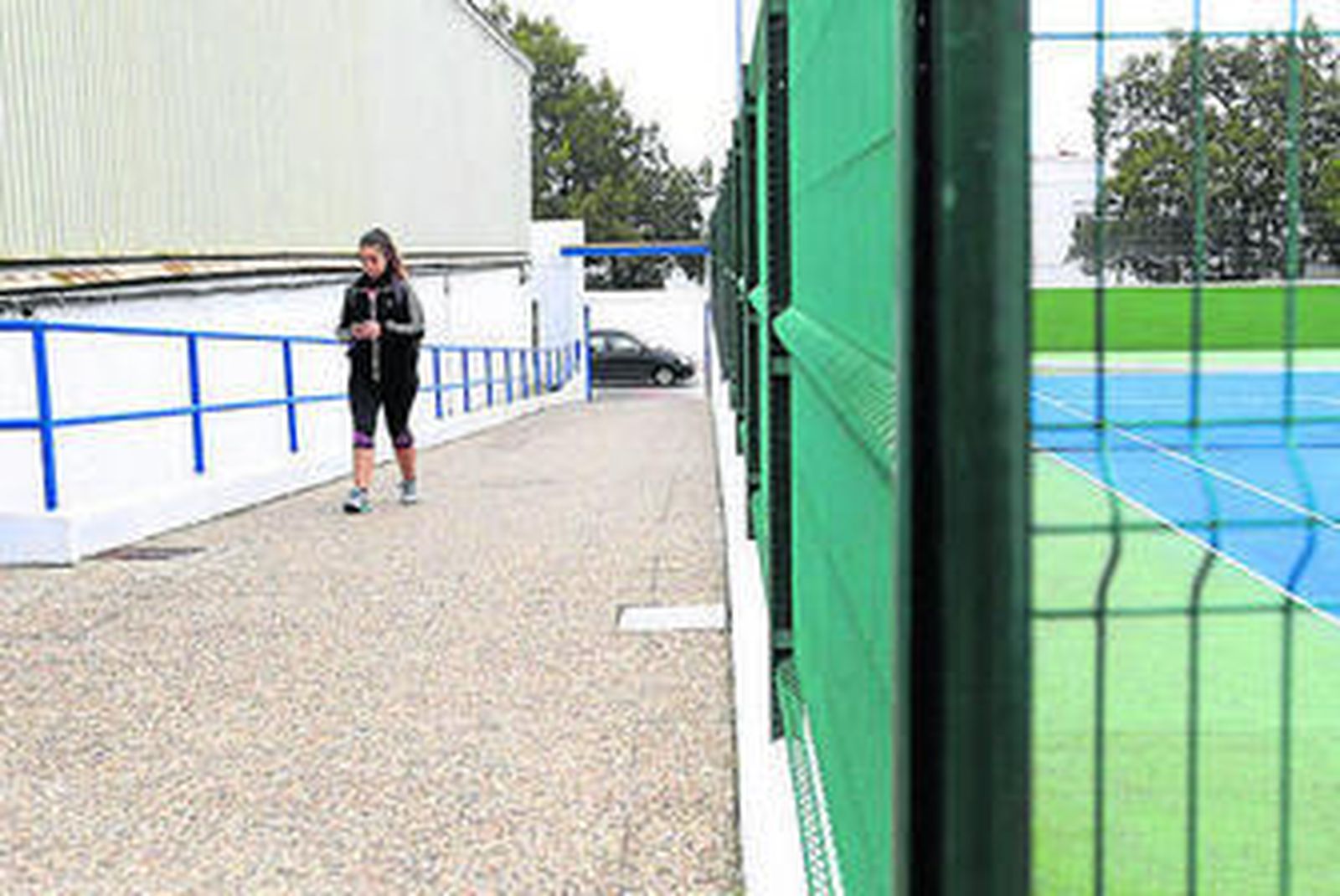 Vista de los nuevos accesos al Polideportivo Santa Ana.