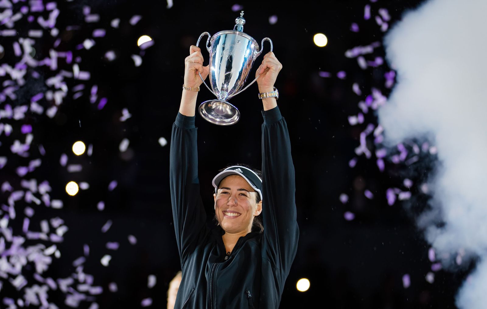 La celebración de Muguruza como 'maestra' del tenis