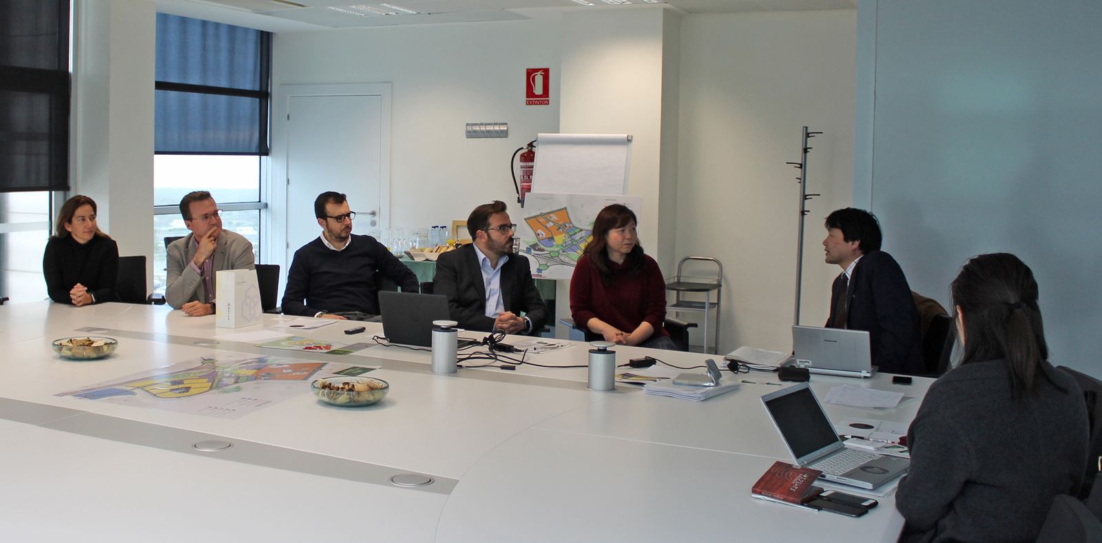 Reunión de la delegación japonesa con la empresa almeriense Biorizon en las instalaciones del PITA.