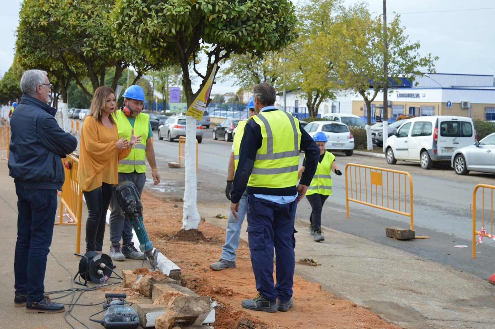 Comienzan las obras de la entrada a San Juan del Puerto desde la autopista