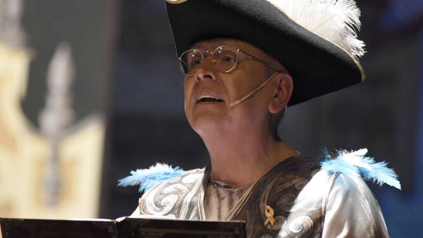 Miguel Amate durante el pregón de 2019