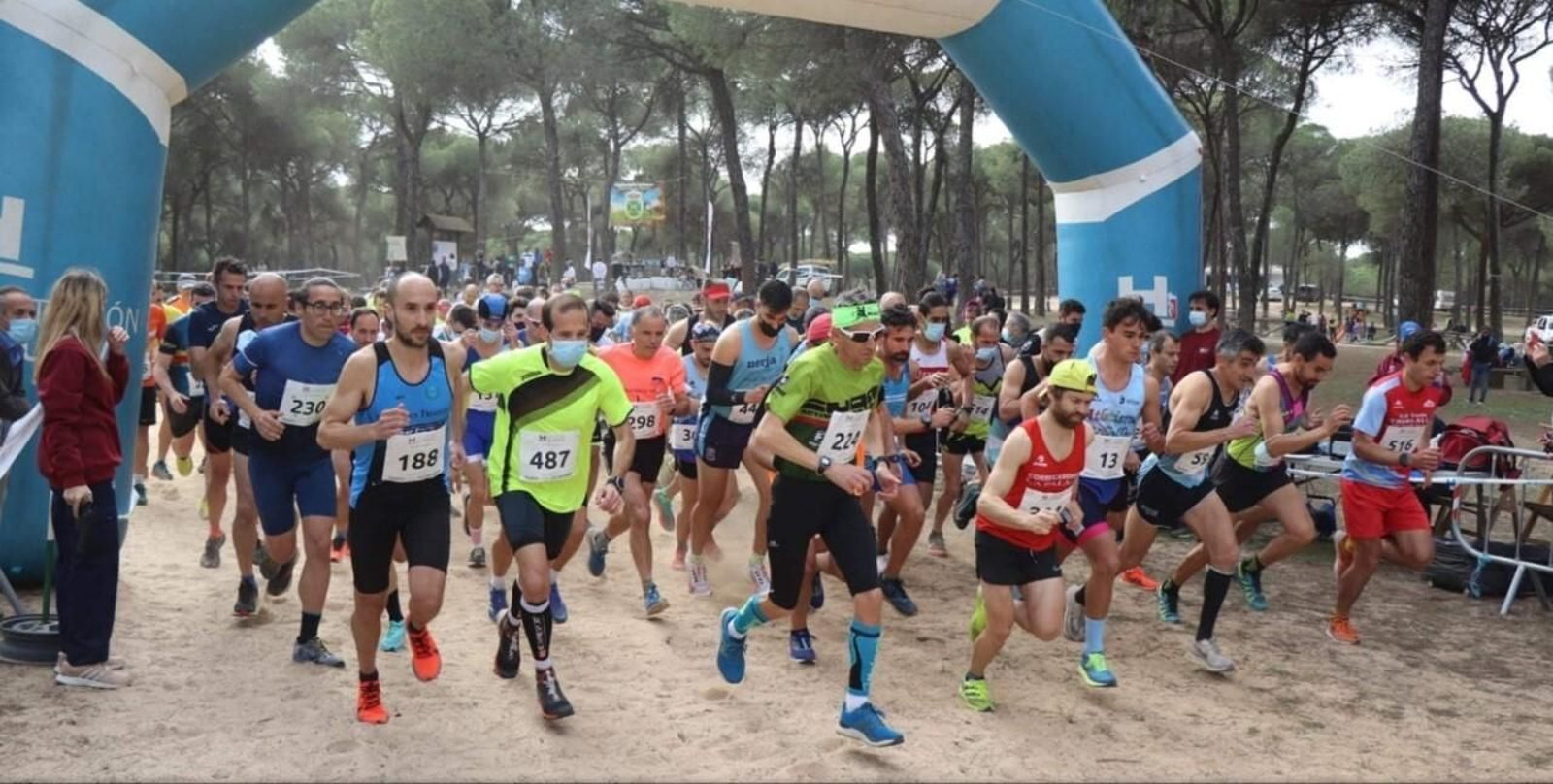 Un momento de la salida de la prueba bonariega.