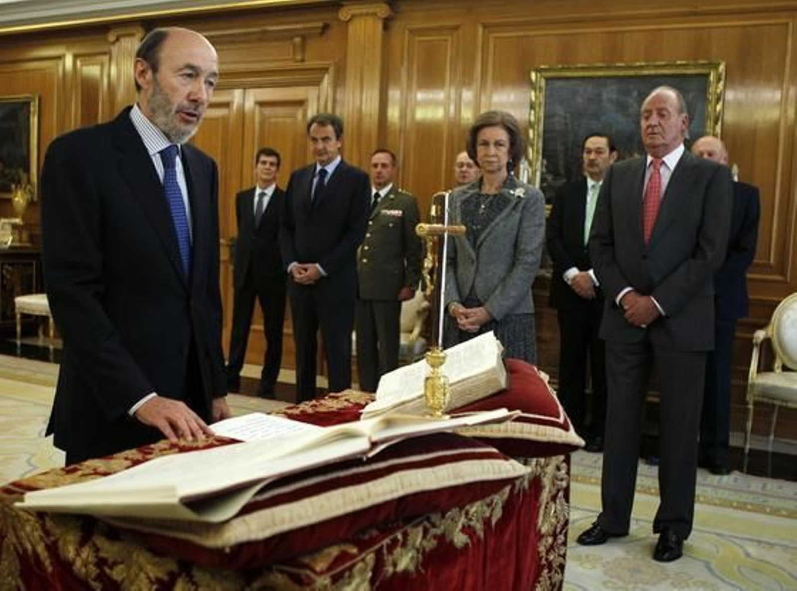 El vicepresidente primero del Gobierno y ministro del Interior Alfredo Pérez Rubalcaba.

Foto: EFE