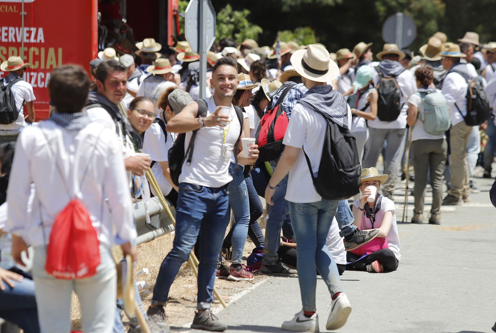 Todos los peregrinos de la Hermandad de Huelva, en imágenes