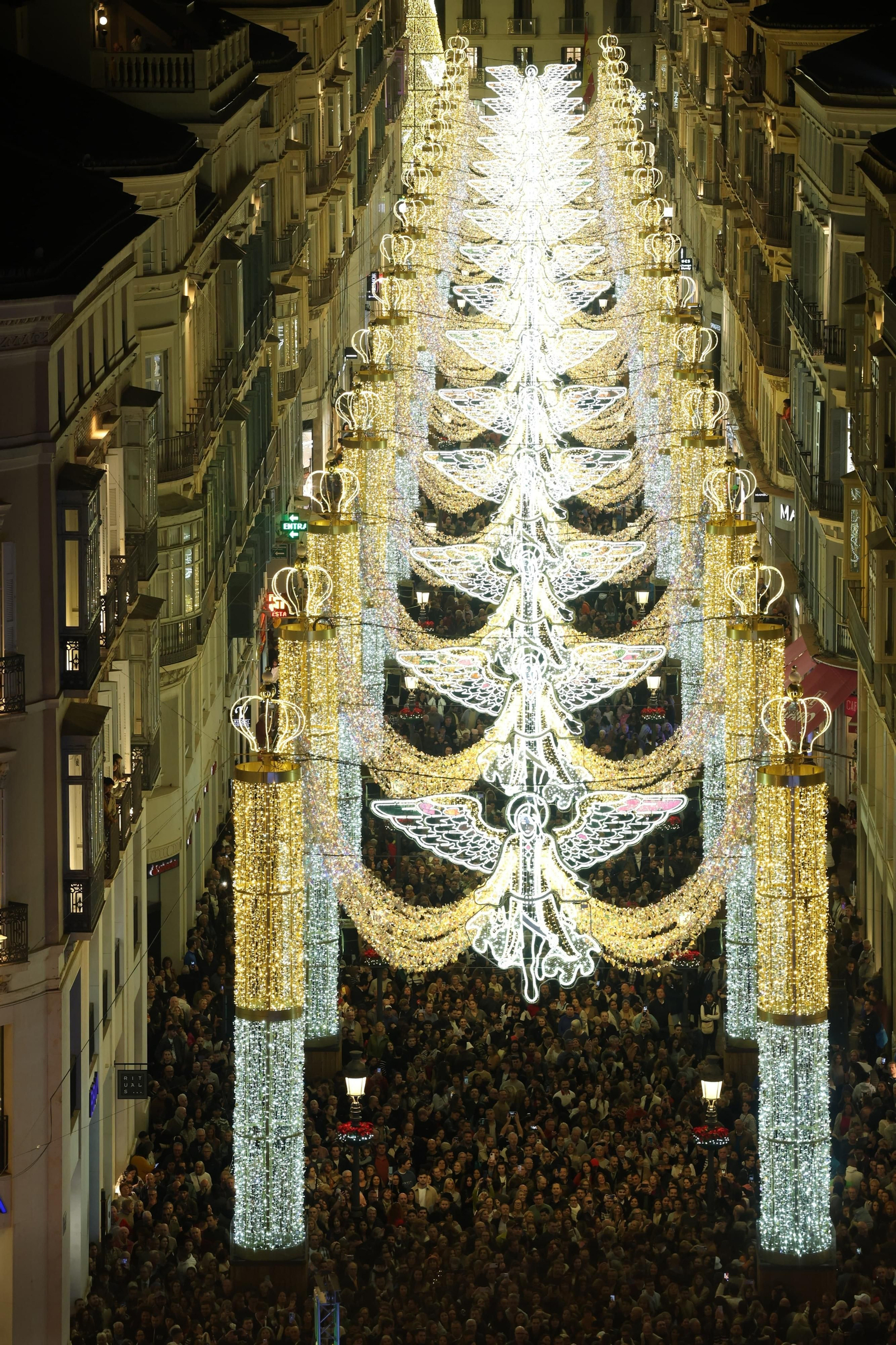 El alumbrado de Navidad en Málaga, en fotos