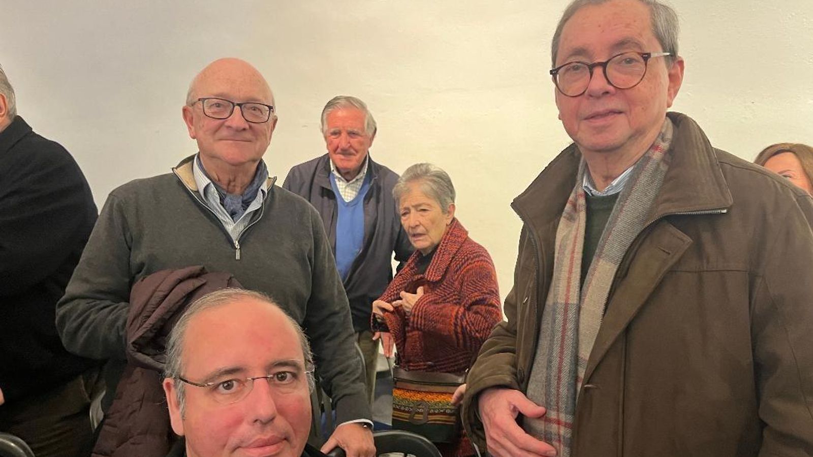 Francisco Valdeón y los sacerdotes Manuel de la Puente y Andrés Muñoz.