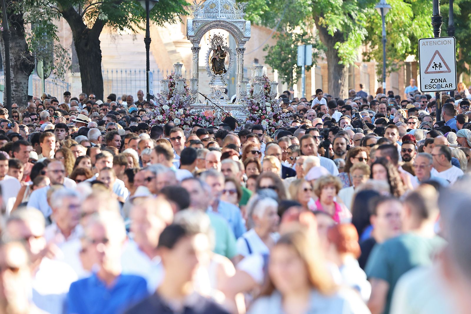 La bajada de la Virgen de La Cinta en imágenes
