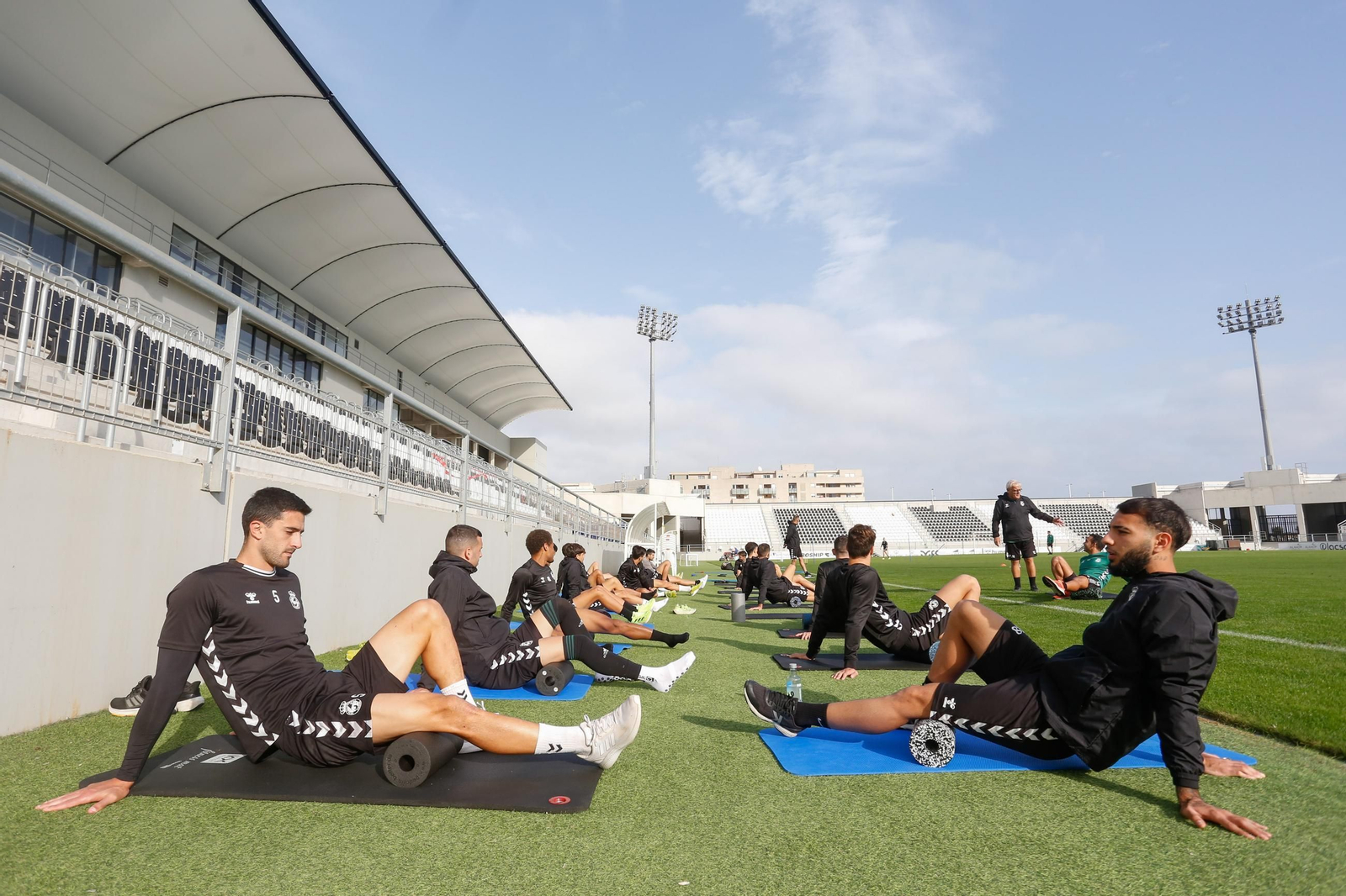 Las fotos del entrenamiento de la Balona previo al partido con el Villanovense