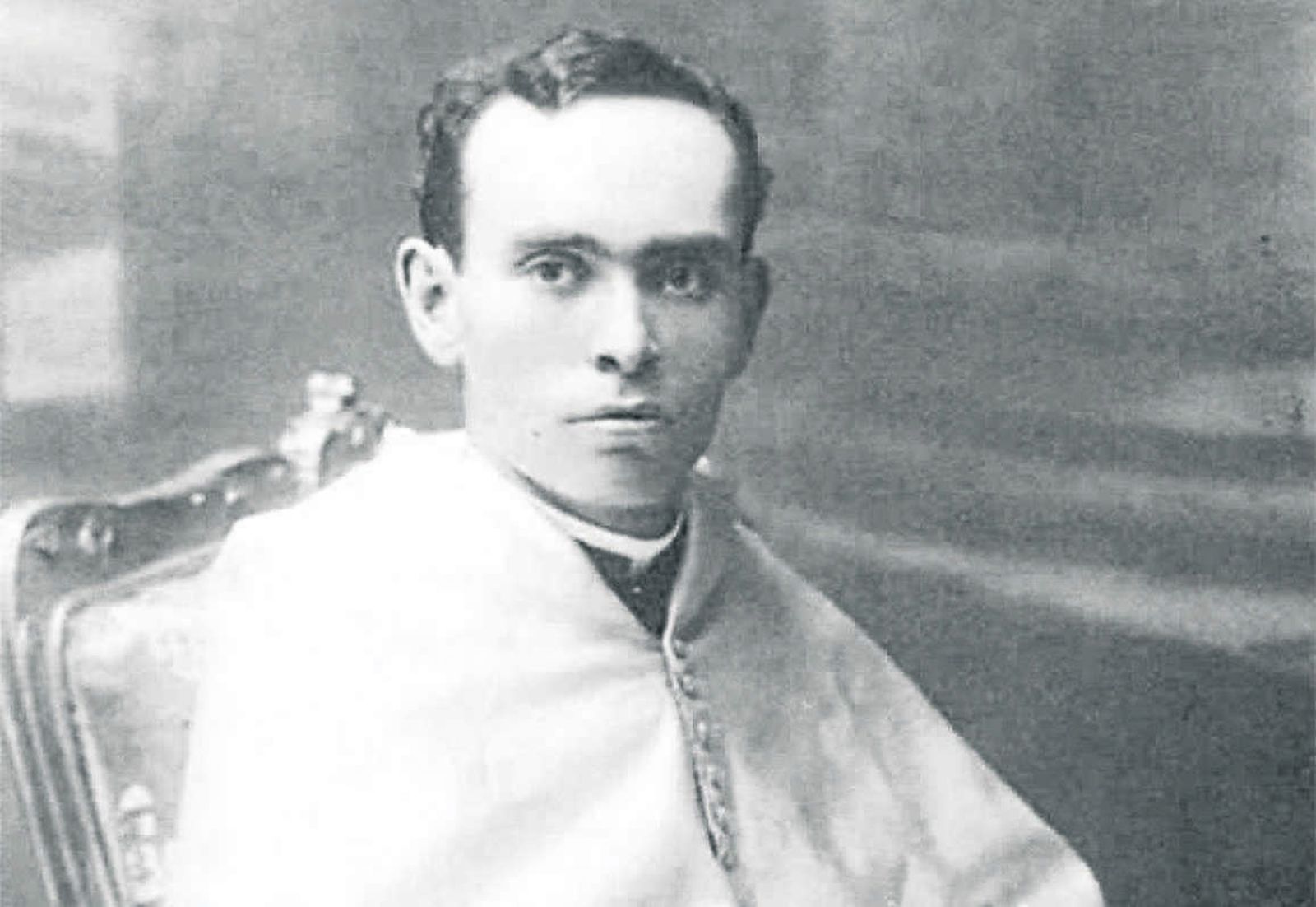 Retrato del futuro beato Luis León Muñoz, que fuera párroco de la Castrense en 1931 y 1932.