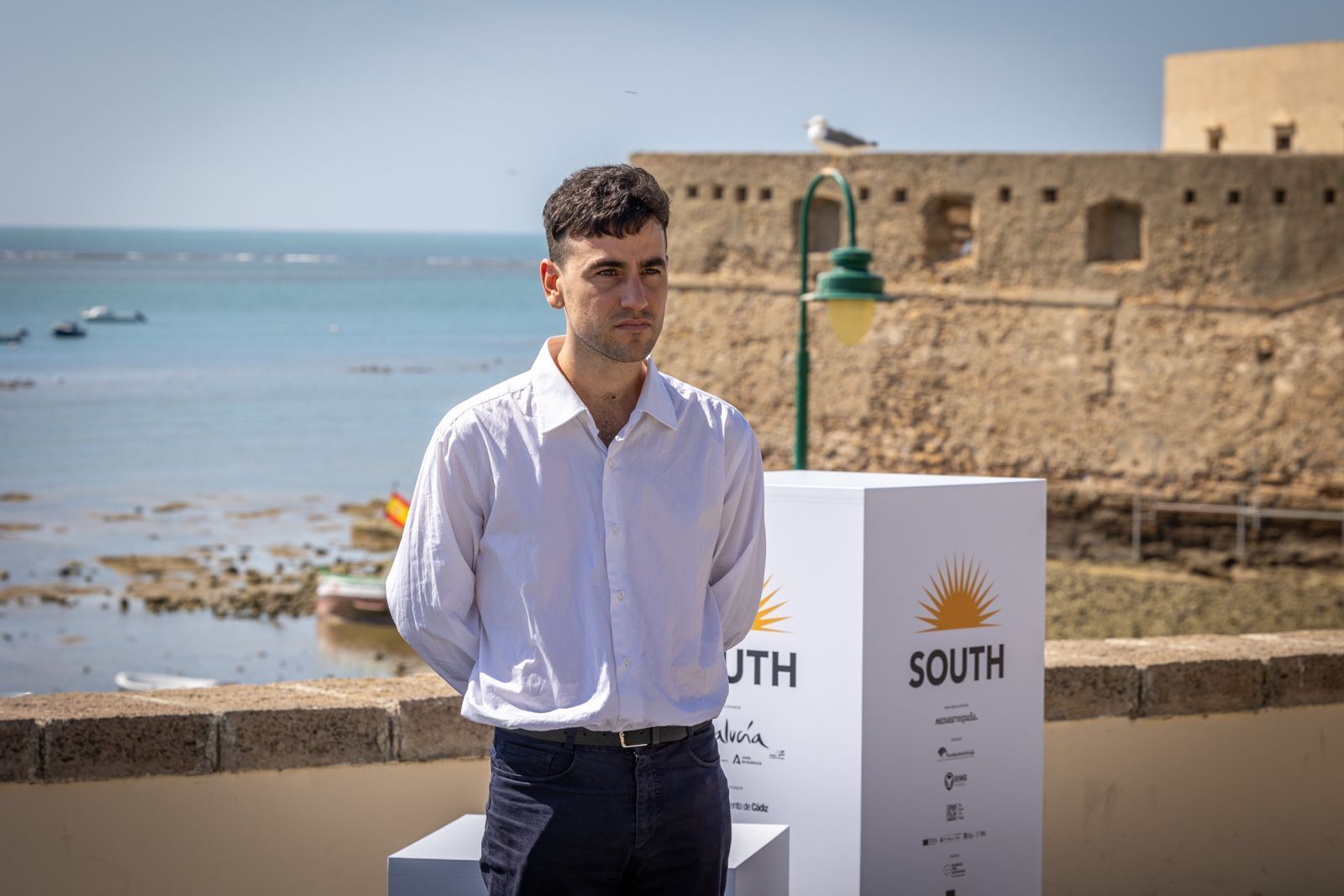 Photocall de Petra Martínez y actores de la serie 'La ley del mar' en La Caleta