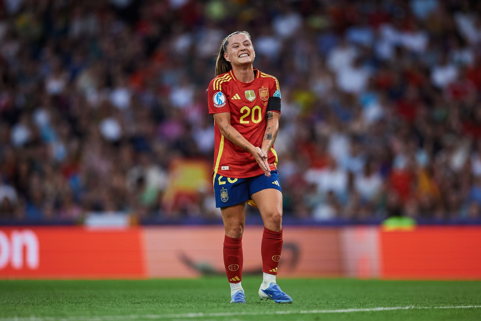 Las fotos del España - Portugal en la Eurocopa femenina
