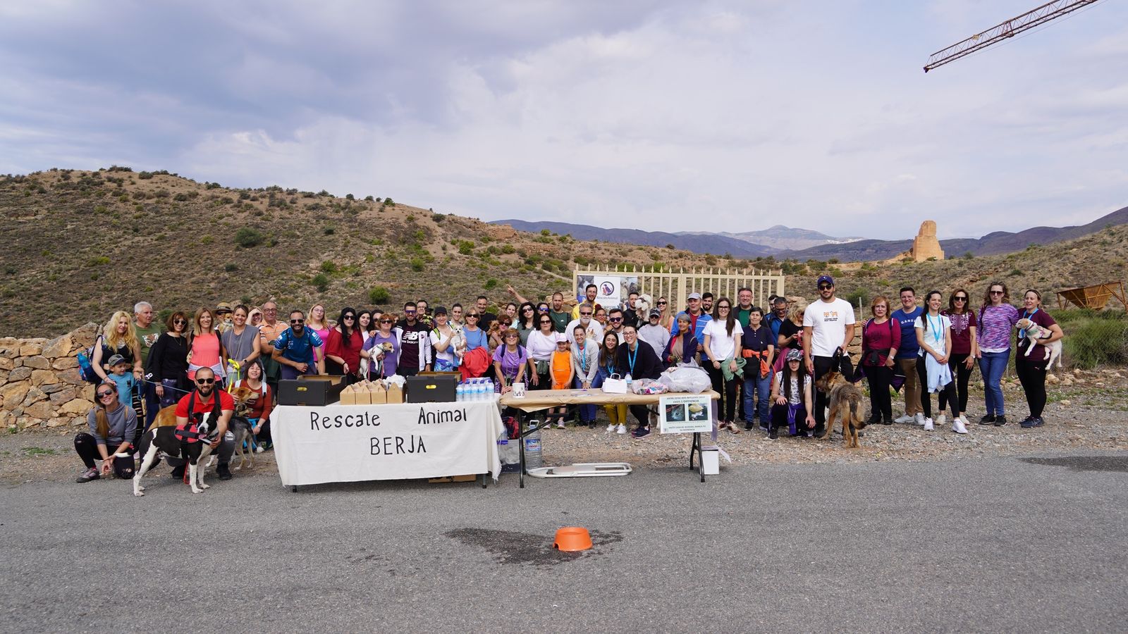 Foto de familia de la primera ruta celebrada el año pasado.