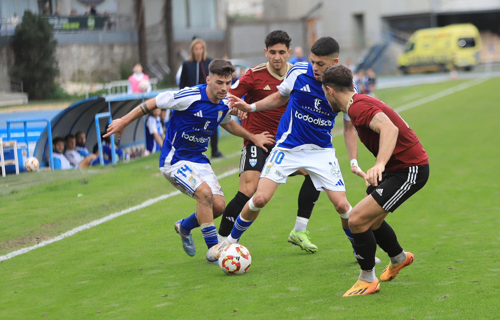 Imágenes del partido Xerez CD contra La Unión en Chapín