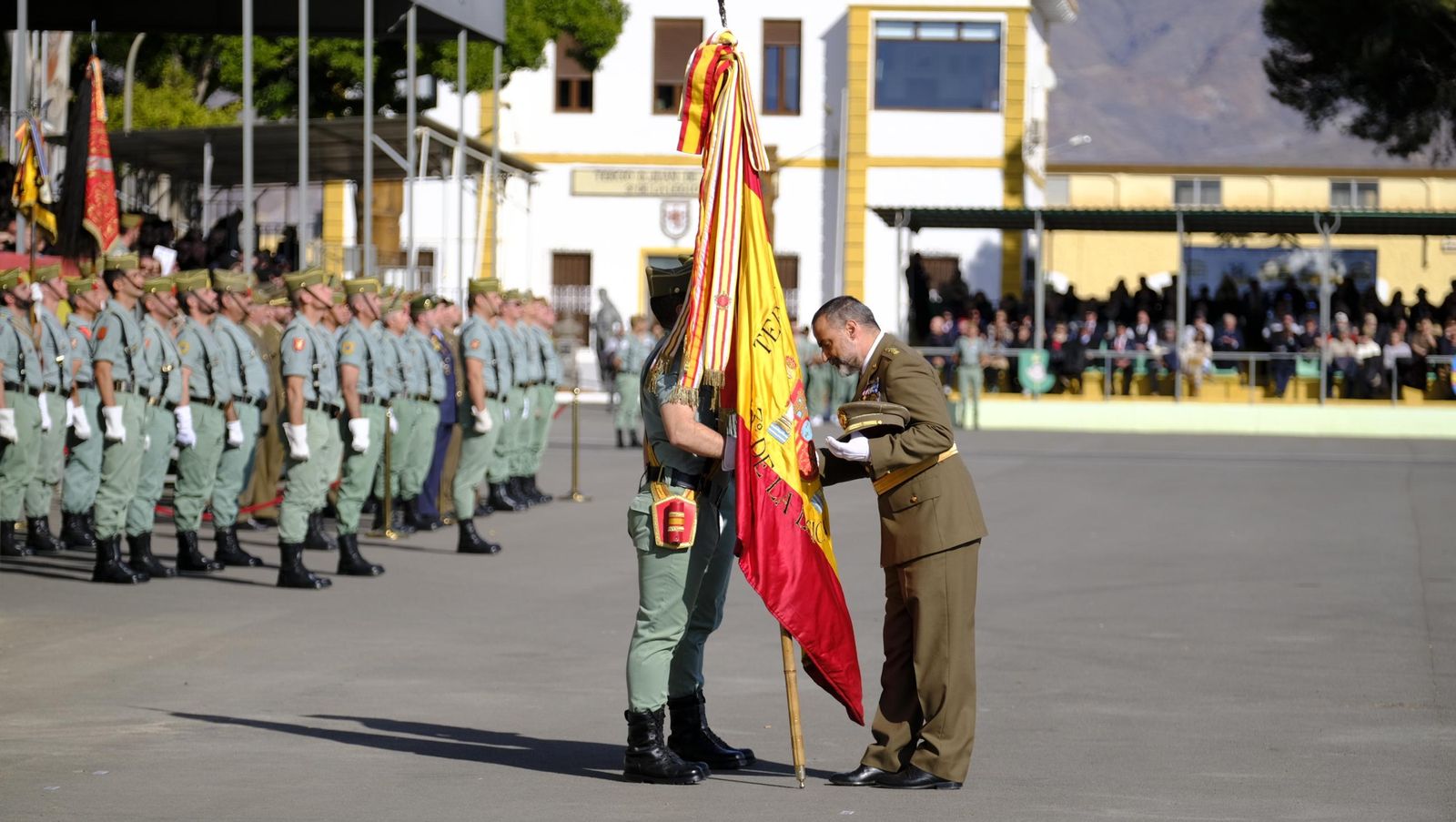 Conmemoración del Combate de Edchera en la Base Álvarez de Sotomayor de La Legión, en imágenes