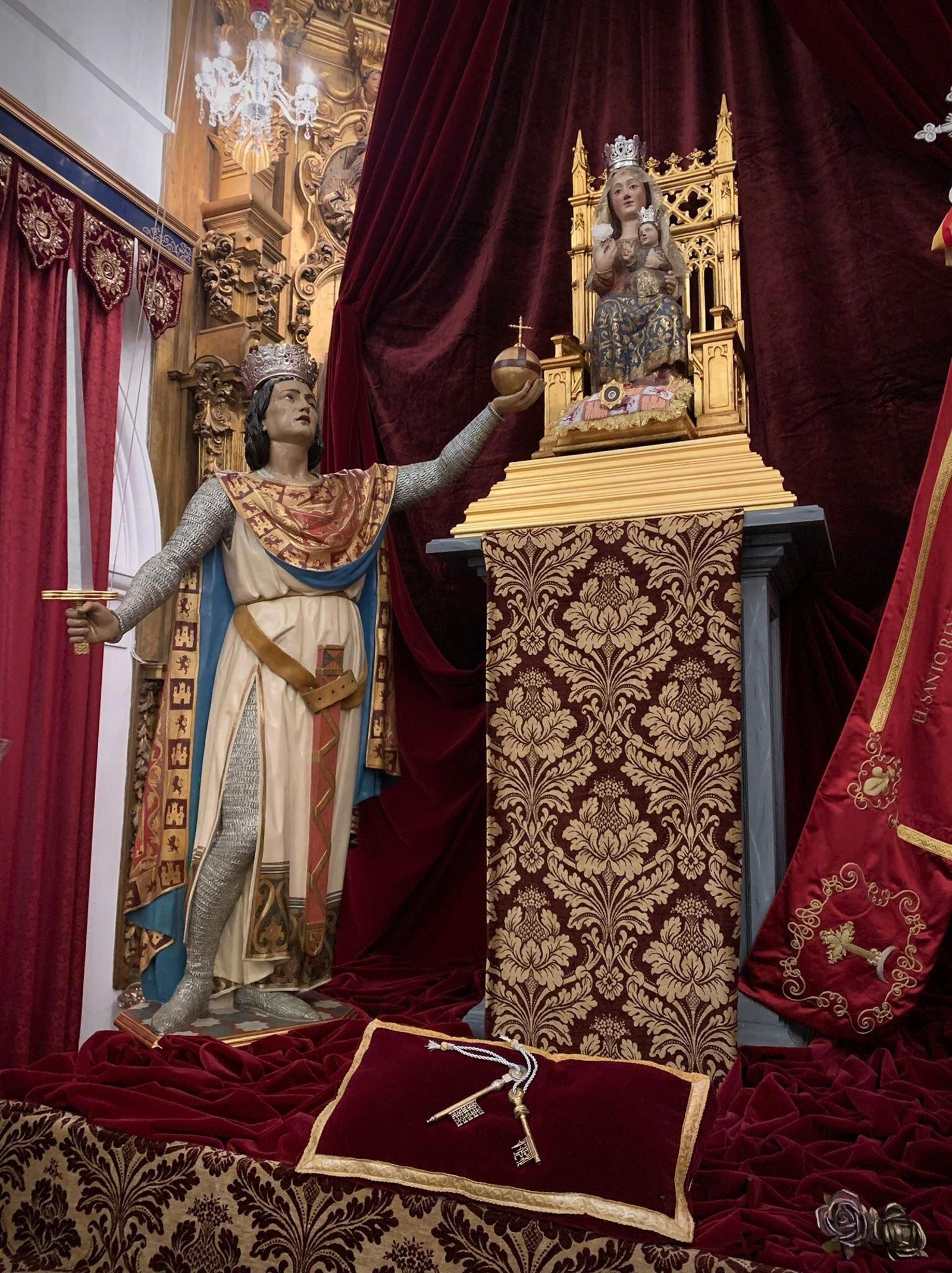 Altar de la Virgen de Valme en Dos Hermanas antes de venir a Sevilla
