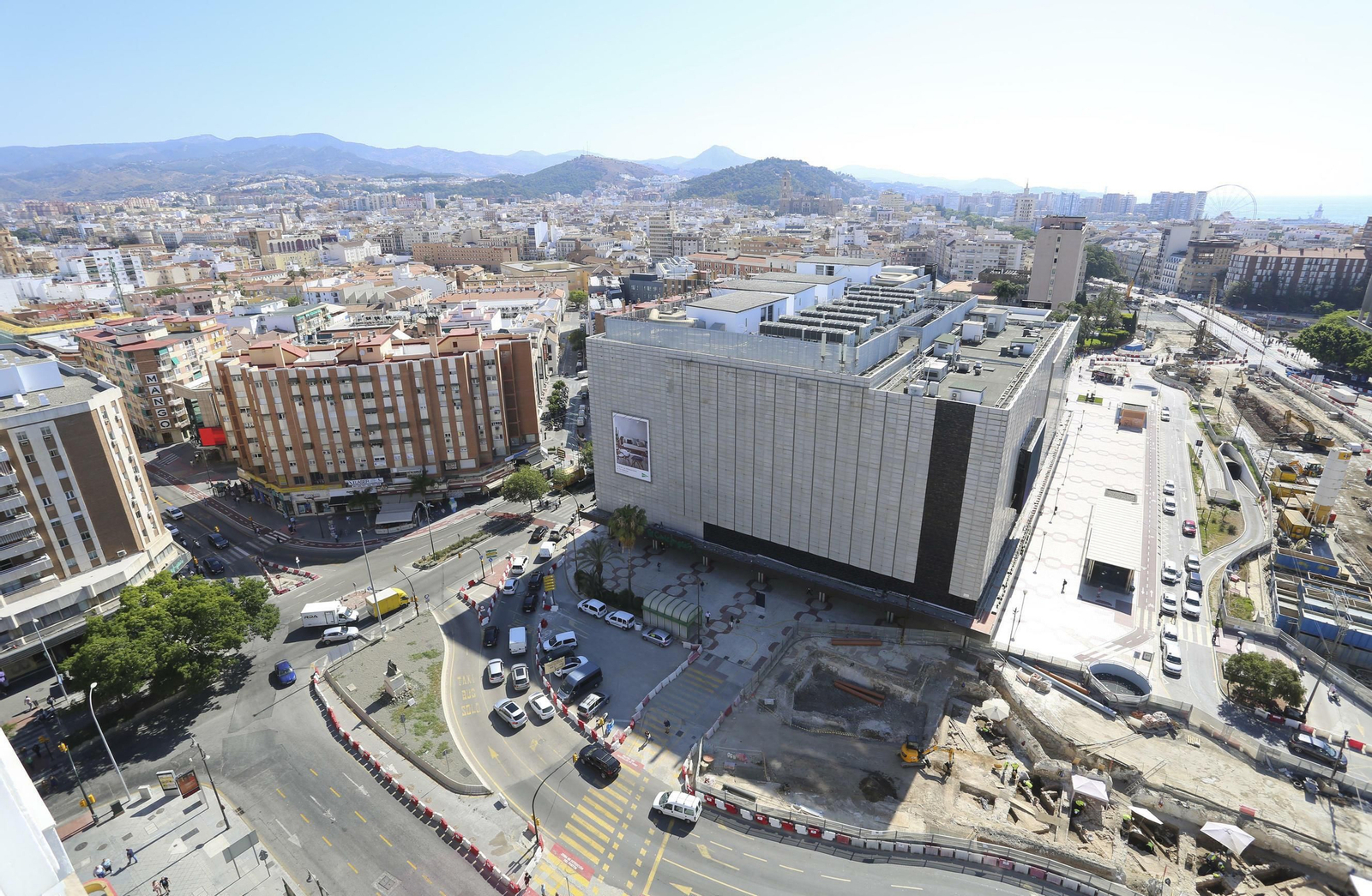 Fotos de los restos arqueológicos encontrados en la obra del Metro de Málaga