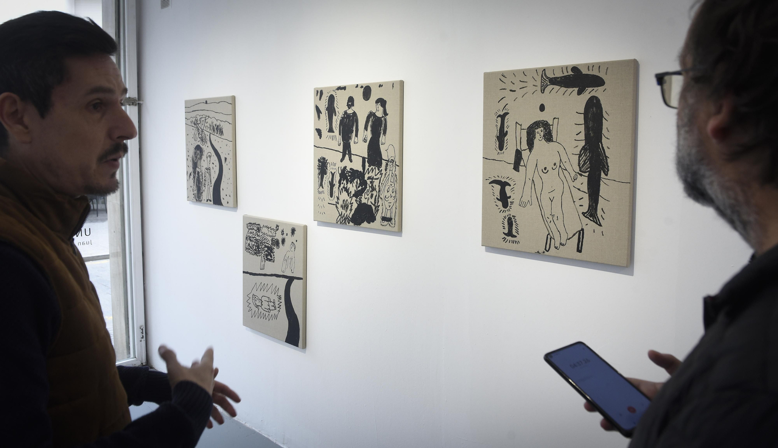 Imágenes de la exposición del artista brasileño, Narowé