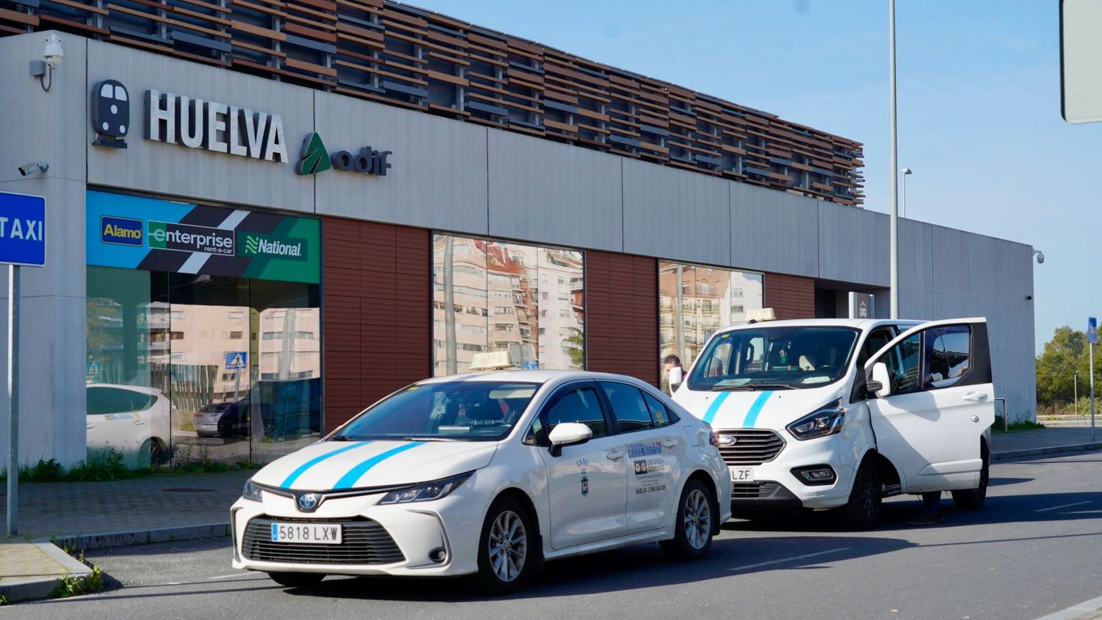 Estación de tren de Huelva este viernes.