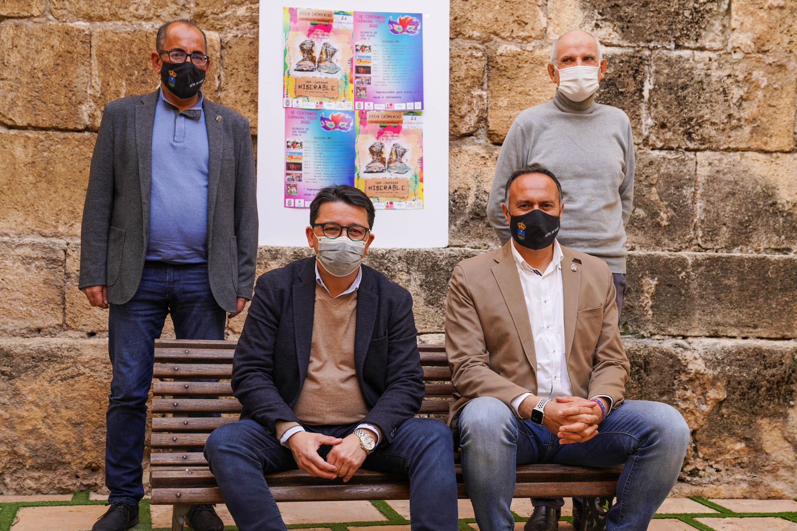 Manuel Flores, Manuel Guzmán, Baldomero Martínez y Nicolás Castillo.