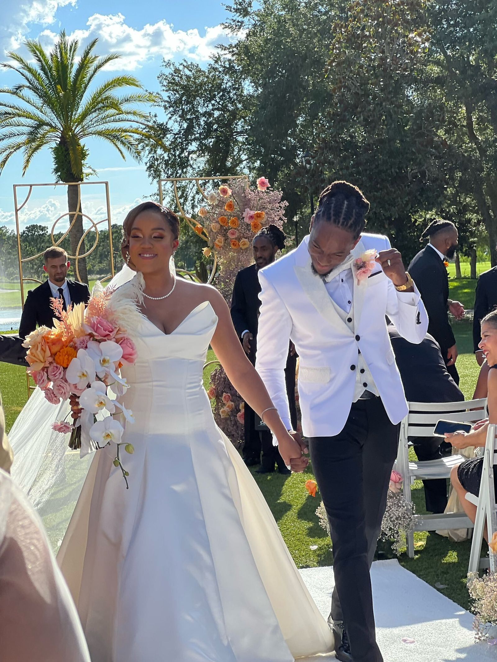 Kendrick Perry, en su boda.