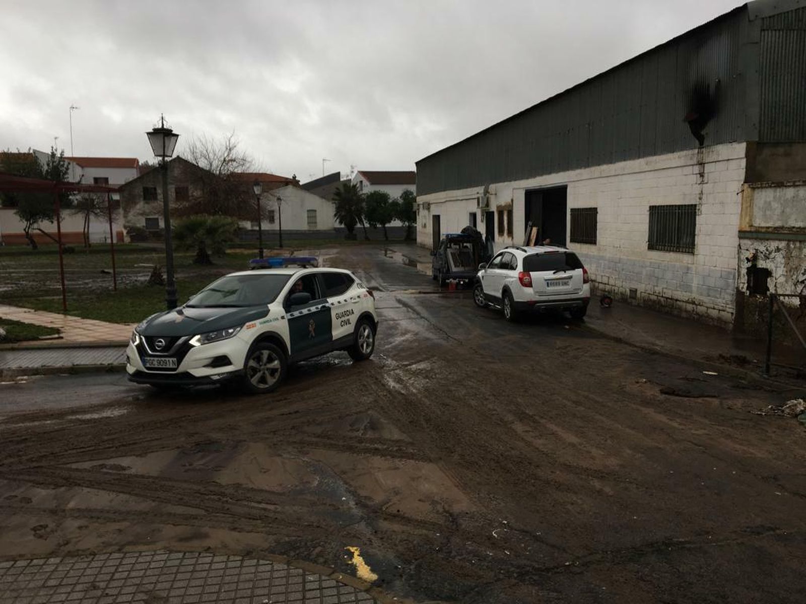 Imágenes de los destrozos que ha provocado el paso de Elsa por el pueblo de Nerva