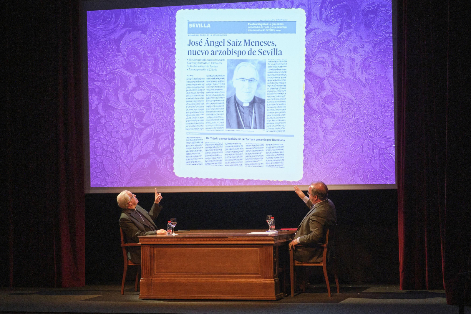 DIALOGO CUARESMA NAVARRO ANTOLIN Y JOSE ANGEL SAIZ MENESES