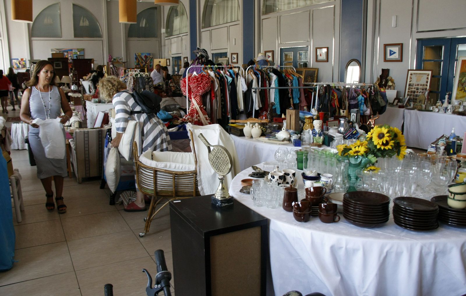 Una imagen del Mercadillo Solidario, ubicado en el Hotel Puerto Sherry.