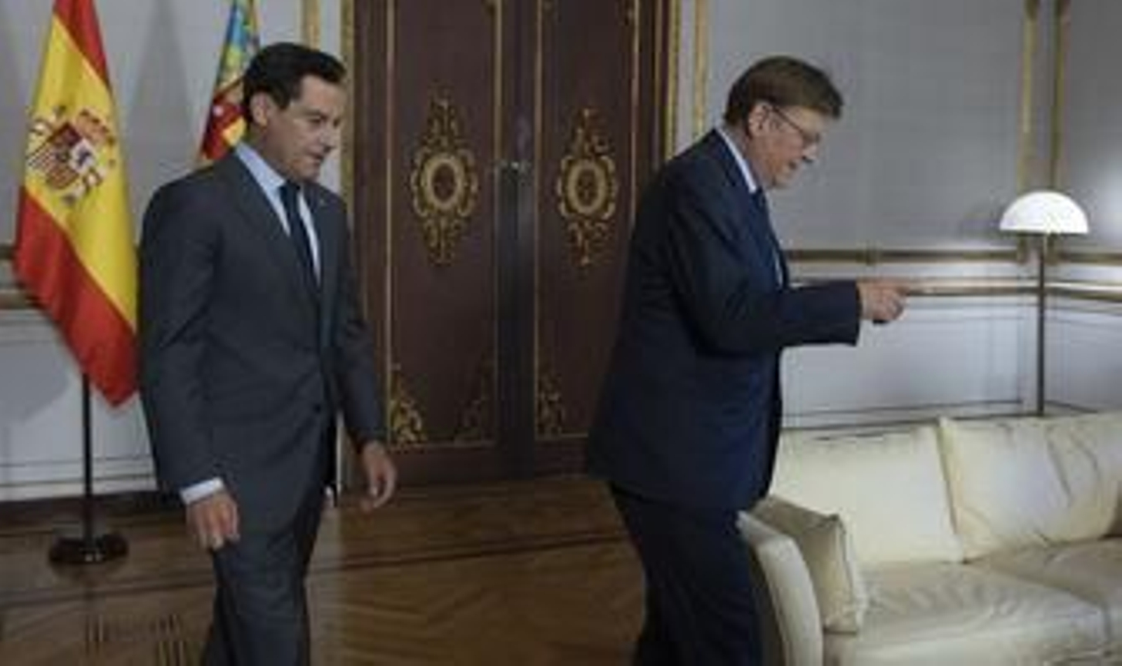 Juanma Moreno y Ximo Puig, en el encuentro que ambos mantuvieron en septiembre de 2021.