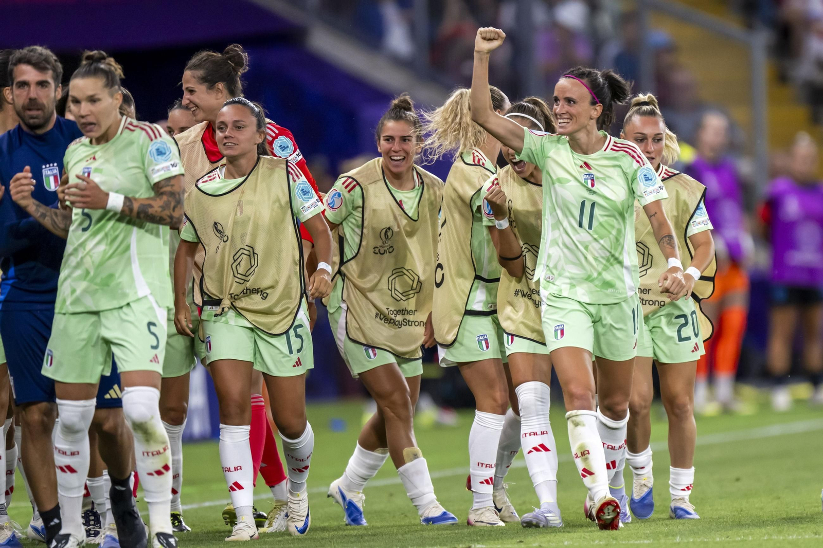 Las imágenes del Inglaterra-Italia