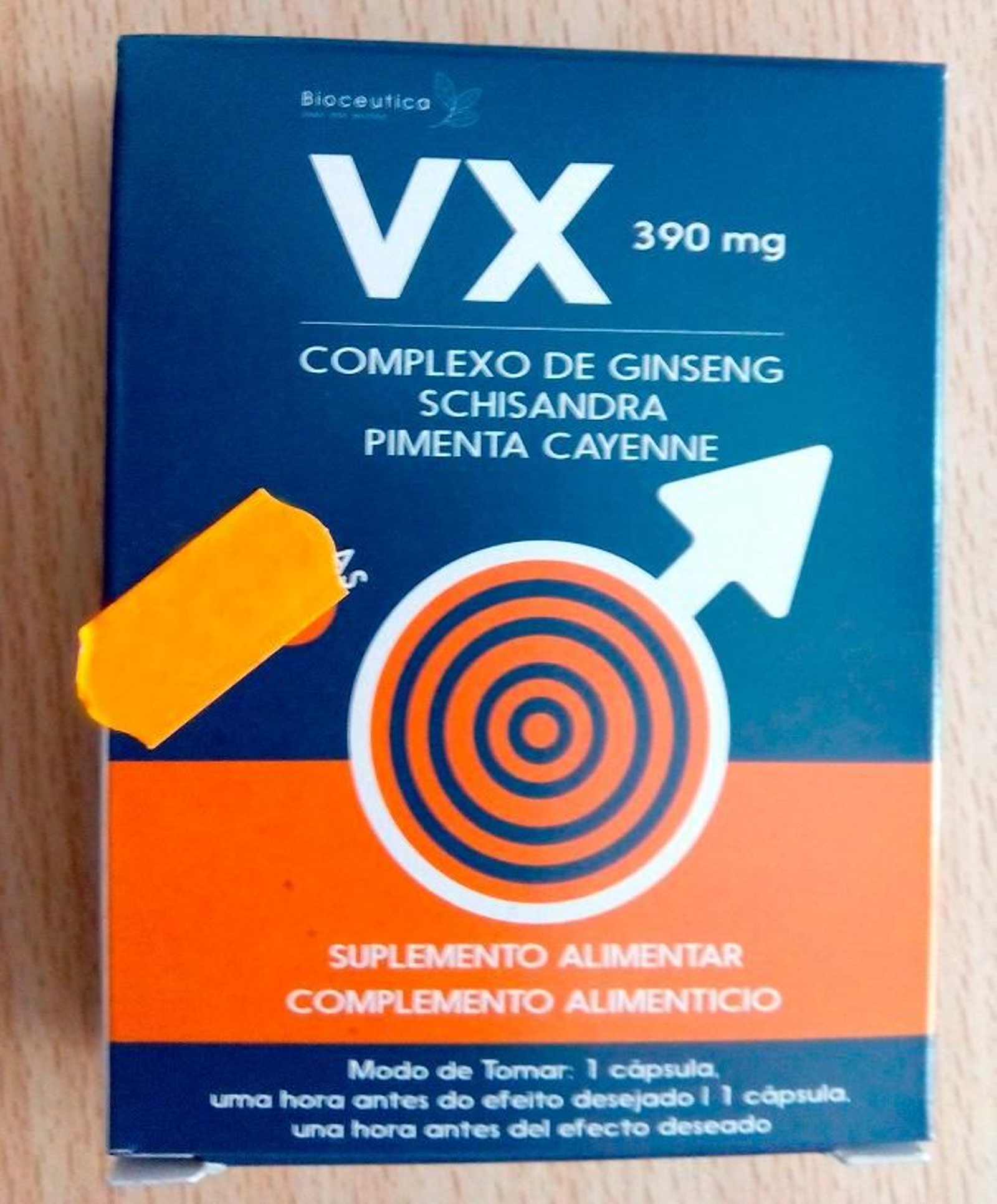 Una caja de VX Cápsulas.