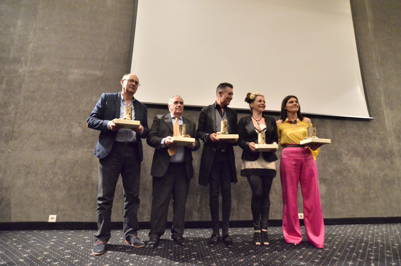 Emilio Borrego (en representación de Ignacio Borrego), Antonio Pérez Carmona, Ángel Garó, Raquel Ñeco y Desireé Márquez.