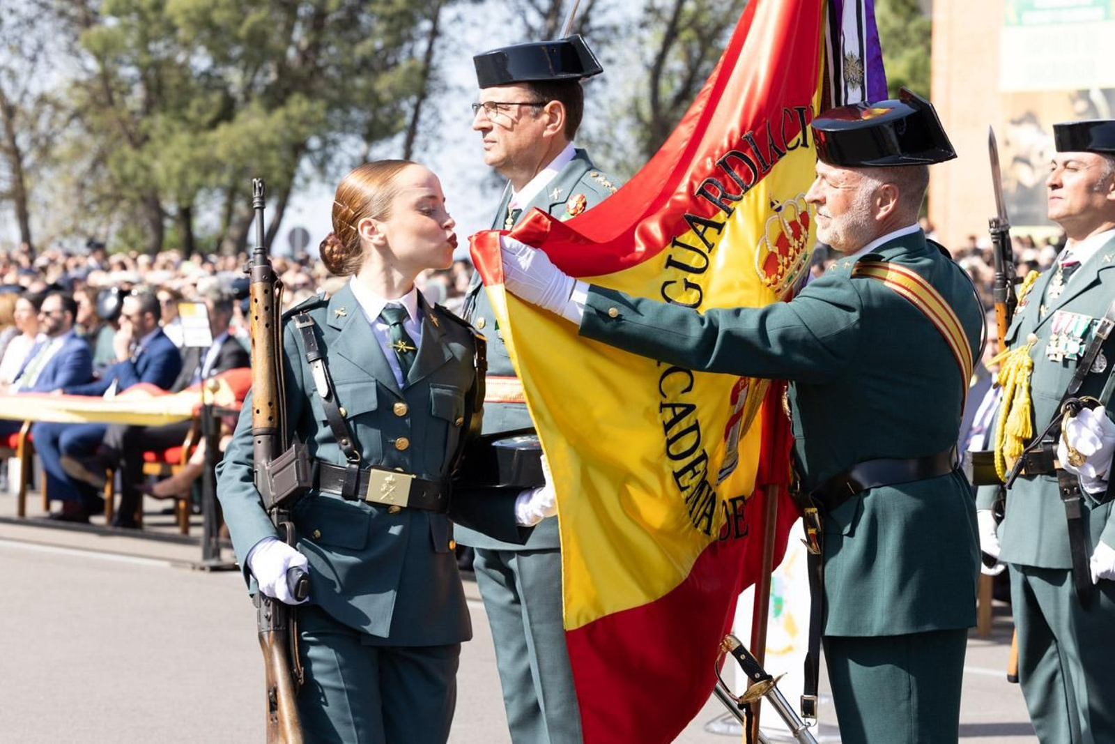 Acto de jura de bandera de la 130ª promoción de guardias civiles de la Academia de Baeza