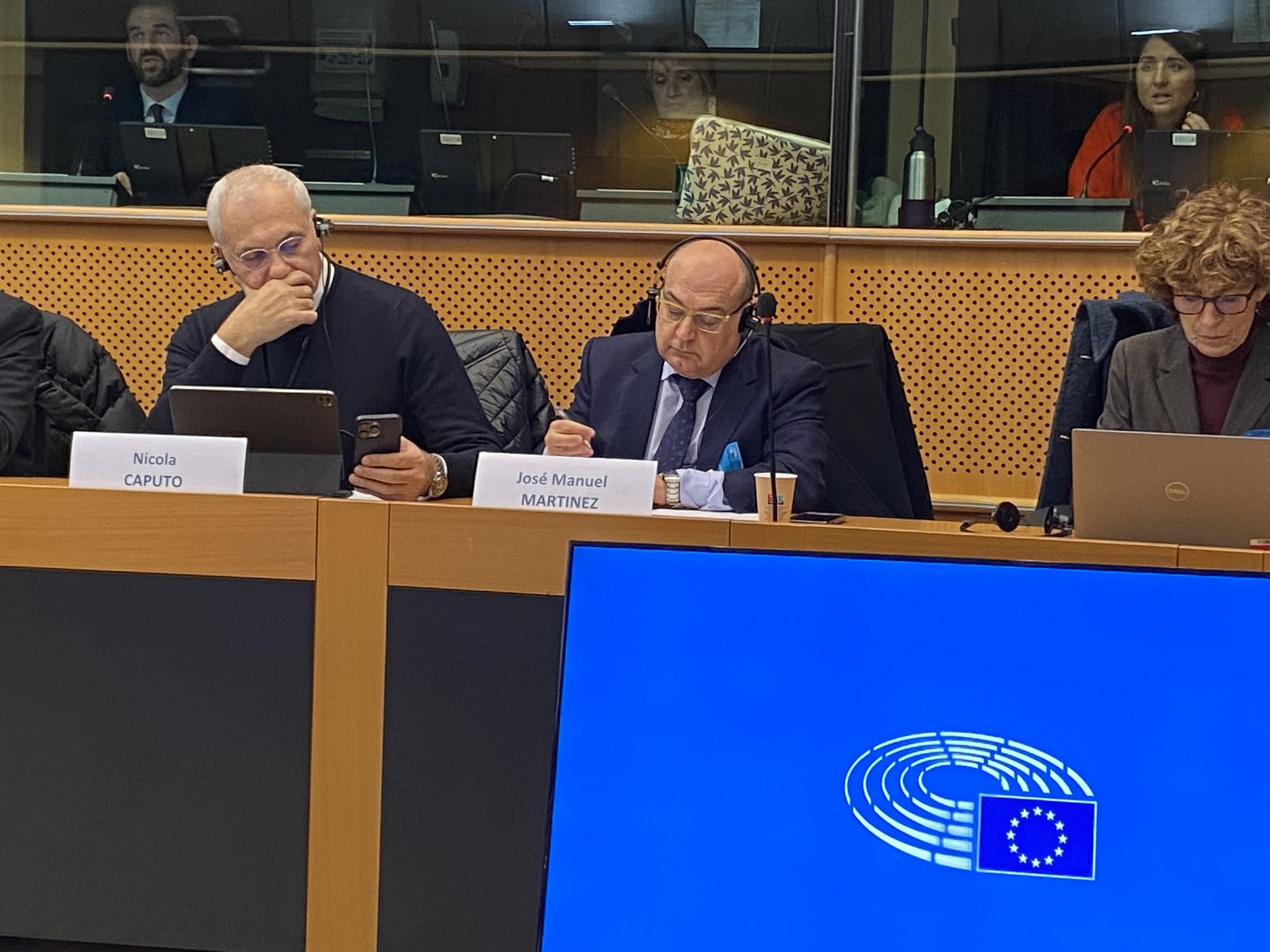 José Manuel Martínez Malia en el Parlamento Europeo