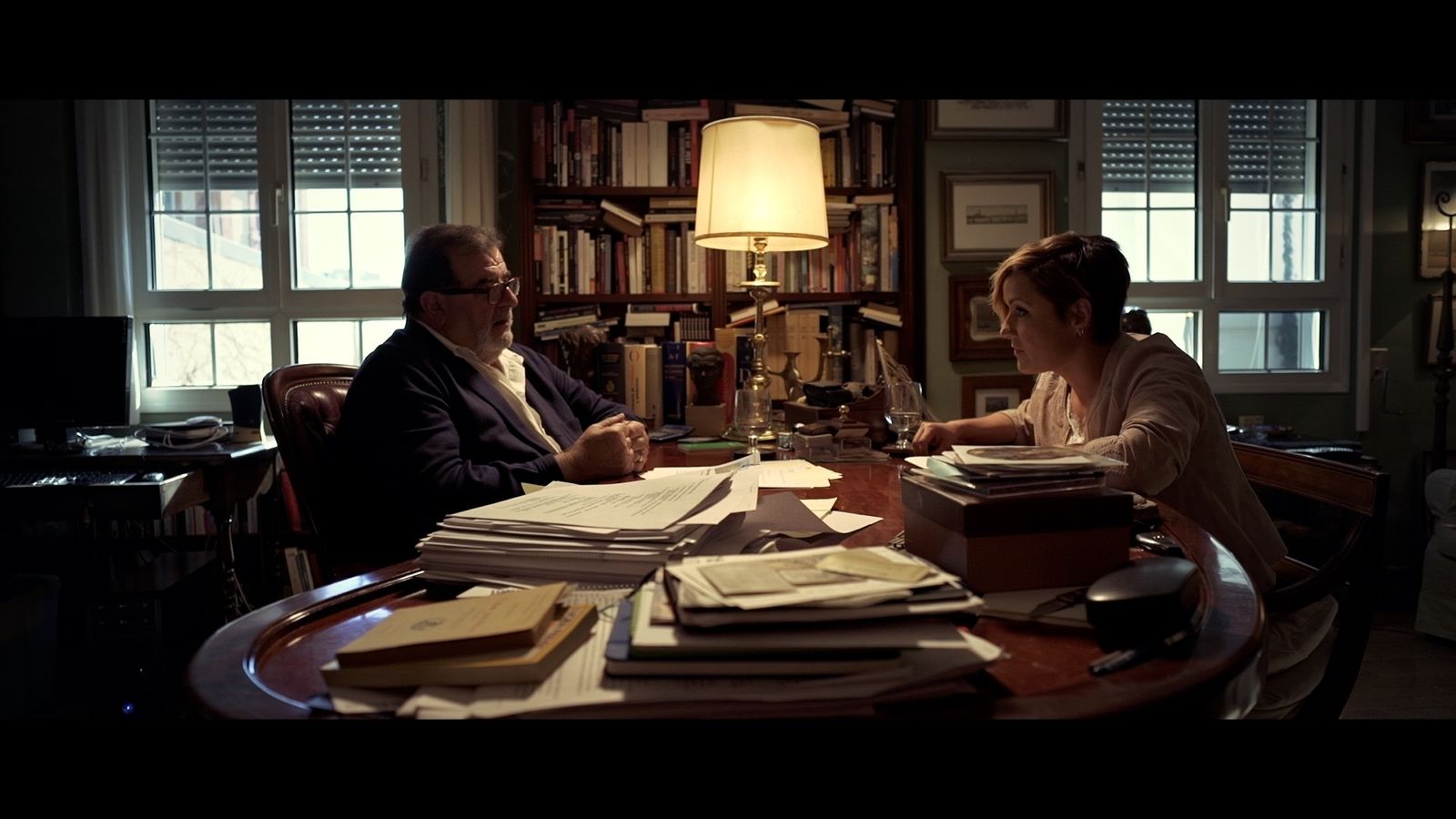 Cristina con José María Rodríguez de la Borbolla, ex presidente de la Junta.