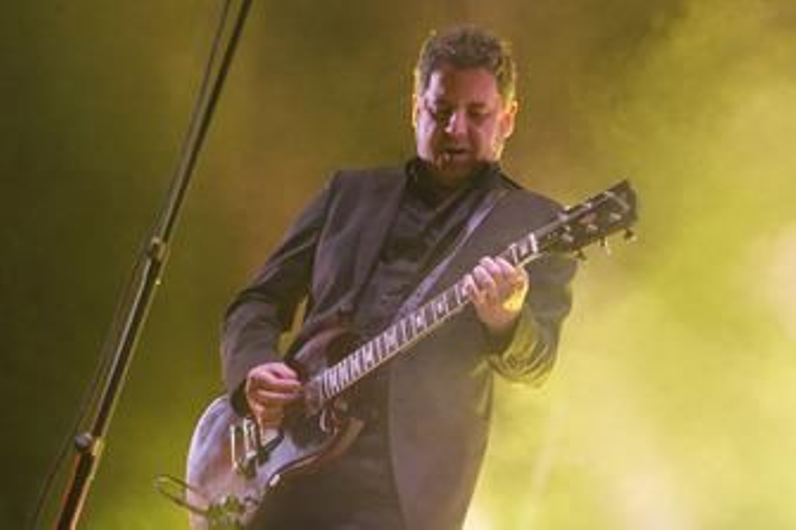 José Ignacio Lapido, durante uno de los conciertos de 'Maniobra de resurrección'.