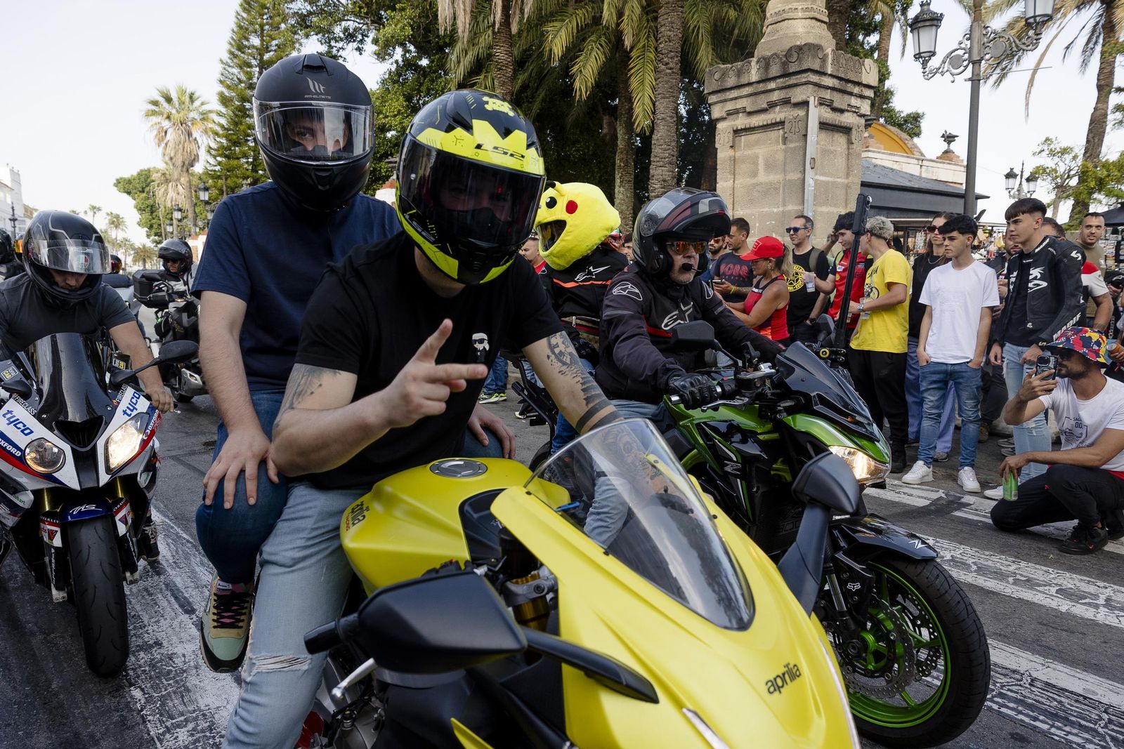 Las imágenes del viernes de Motorada en El Puerto por el Gran Premio de Motociclismo de Jerez 2025