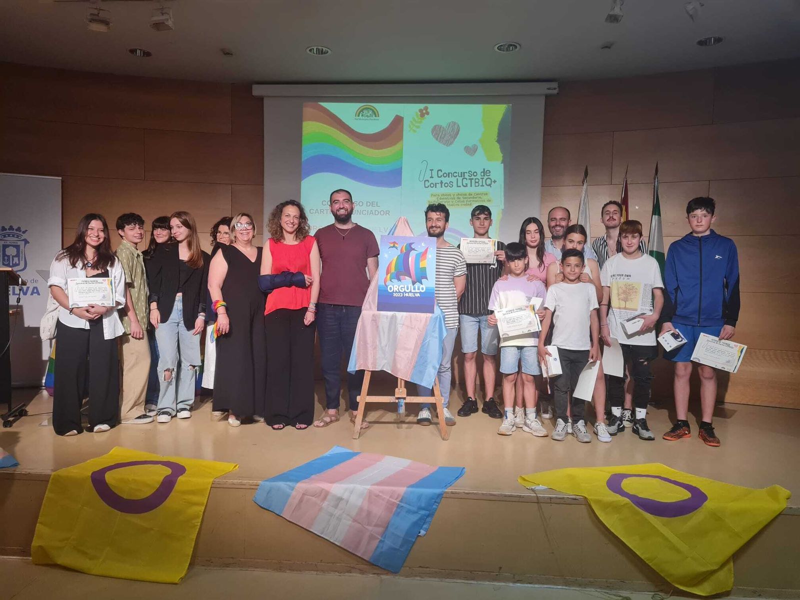 Entrega de premios del  Concurso de Cortometrajes Lgtbiq+.