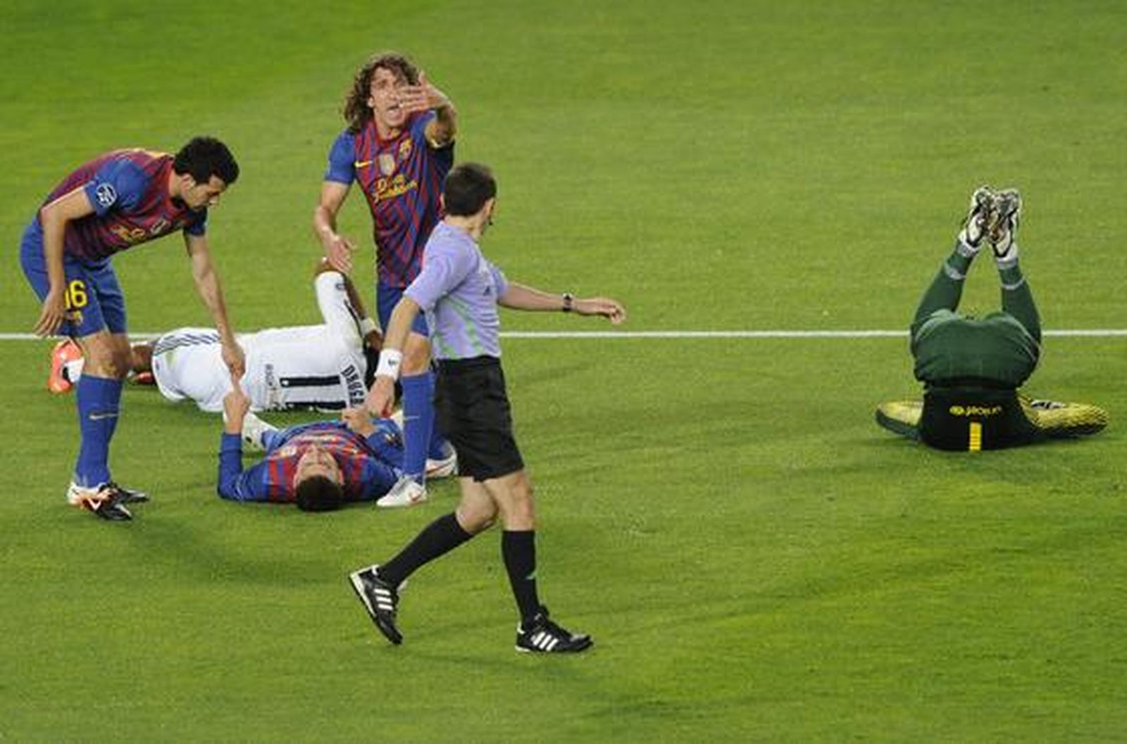 El Barcelona cae eliminado de la 'Champions' en semifinales ante el Chelsea (2-2). / AFP