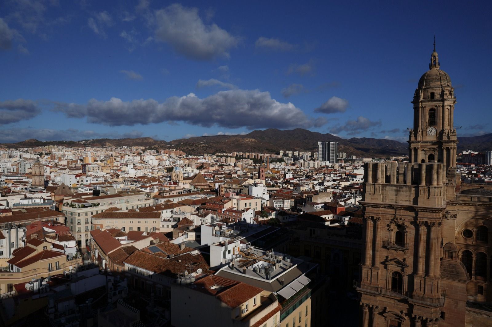 Vista del centro de Málaga.