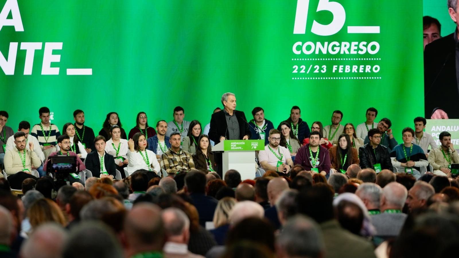 Zapatero, durante su intervención.