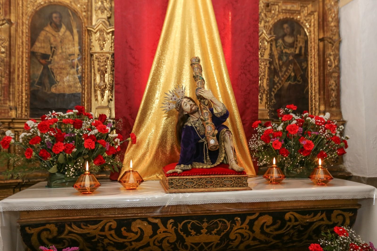 Imagen del Divino Indiano, que fue expuesto en la Iglesia de Jesús Nazareno la pasada Semana Santa con motivo de la suspensión de las procesiones por el Covid-19.