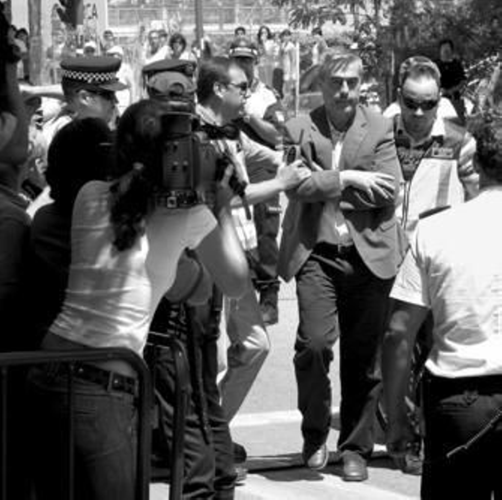 Antonio Barrientos, el pasado viernes, conducido a los juzgados.