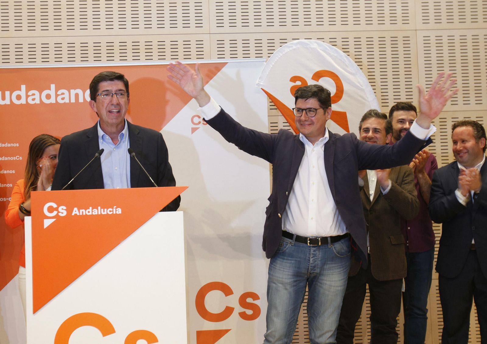 Pimentel y Marín valoran los resultados electorales.