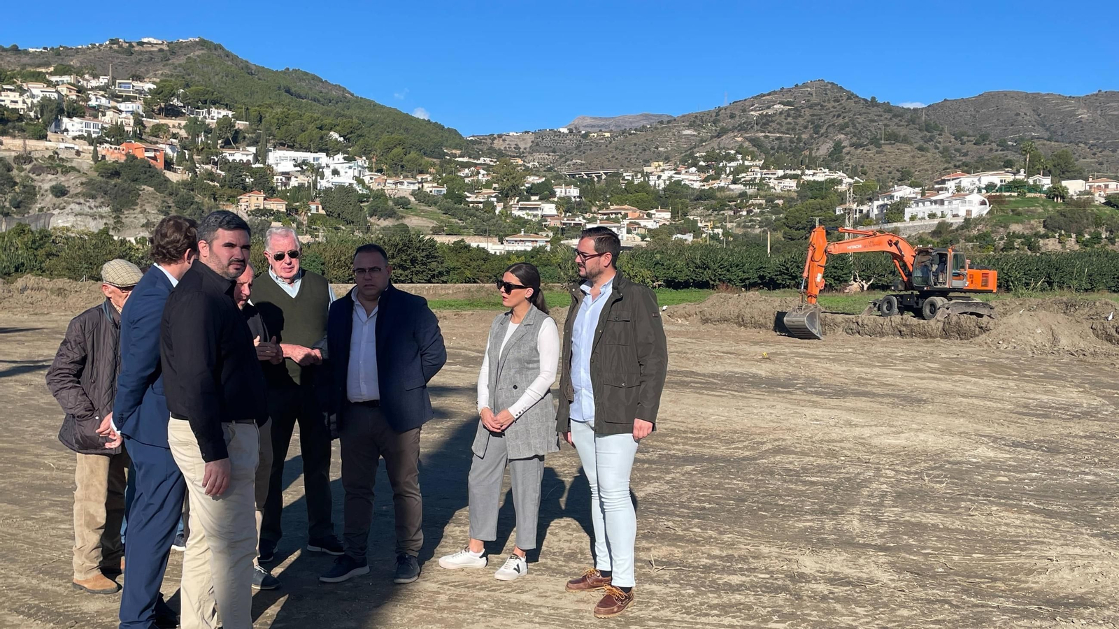 Visita inicio obras hotel en La Herradura
