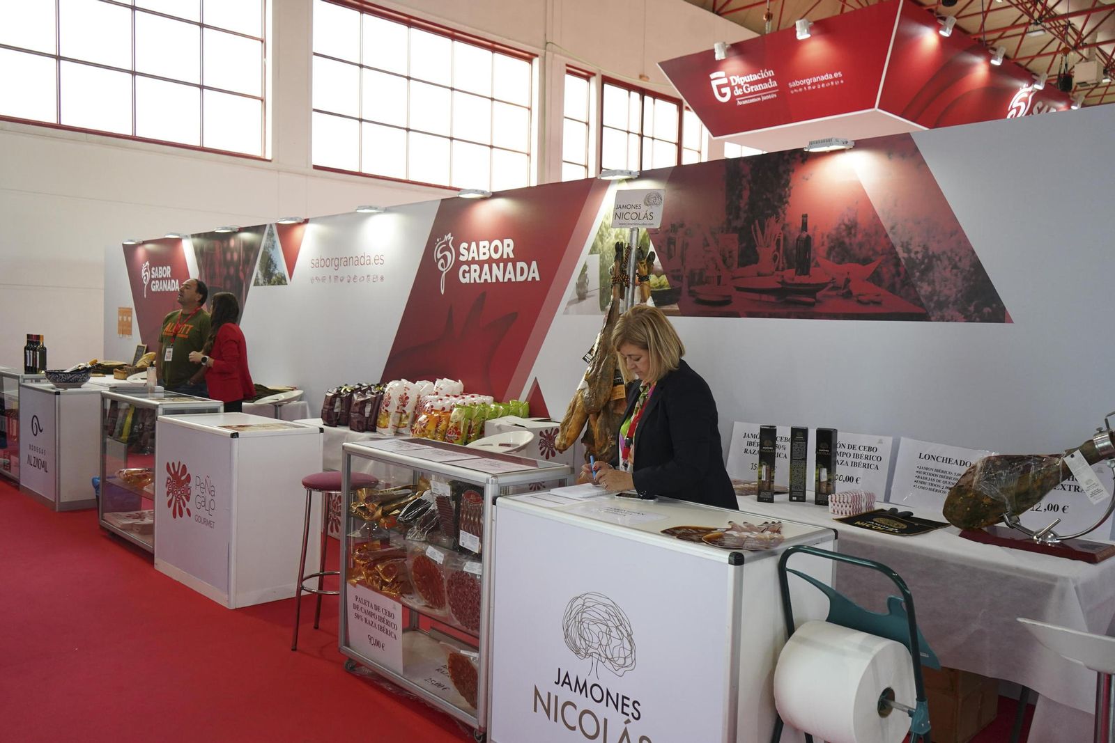 Imagen de un stand de Sabor Granada en un acto en Fermasa.