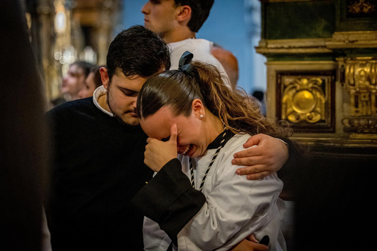 Imágenes de la hermandad del Caído, que decide no salir, en la Semana Santa de Cádiz 2025