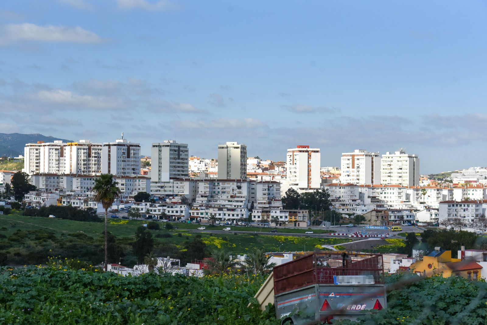 Vista de la barriada de El Saladillo, en Algeciras.