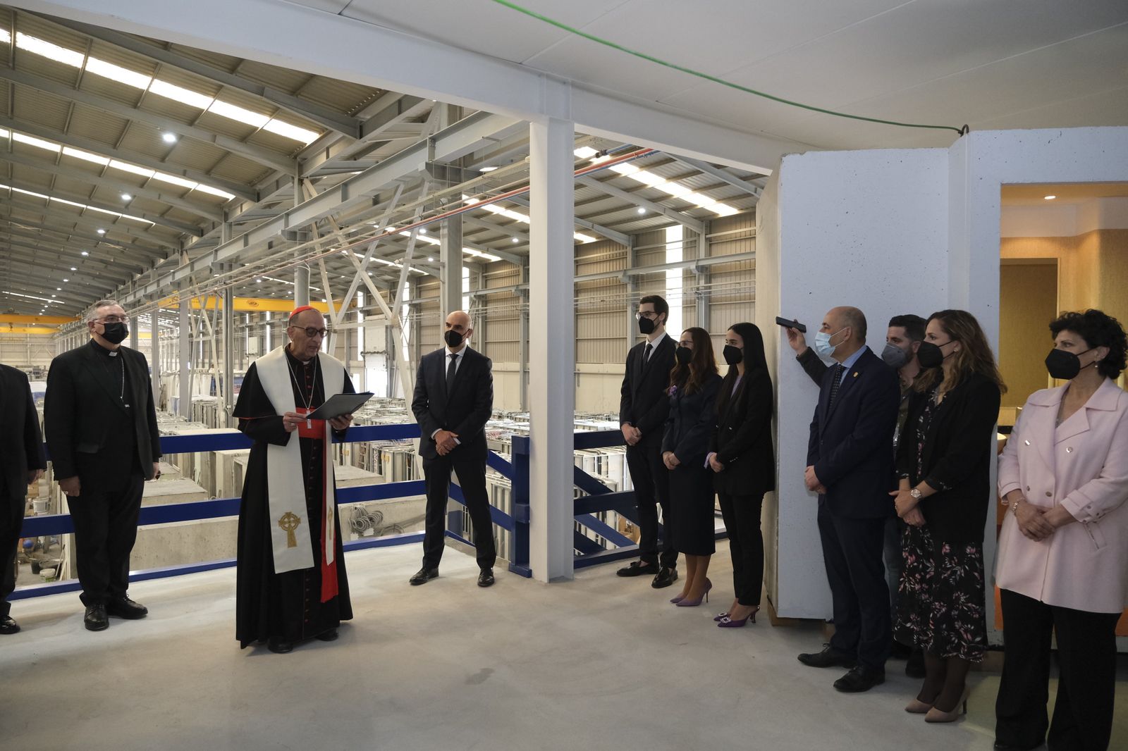 Bendición de las instalaciones de Hydrodiseño, en Huércal Overa (Almería)