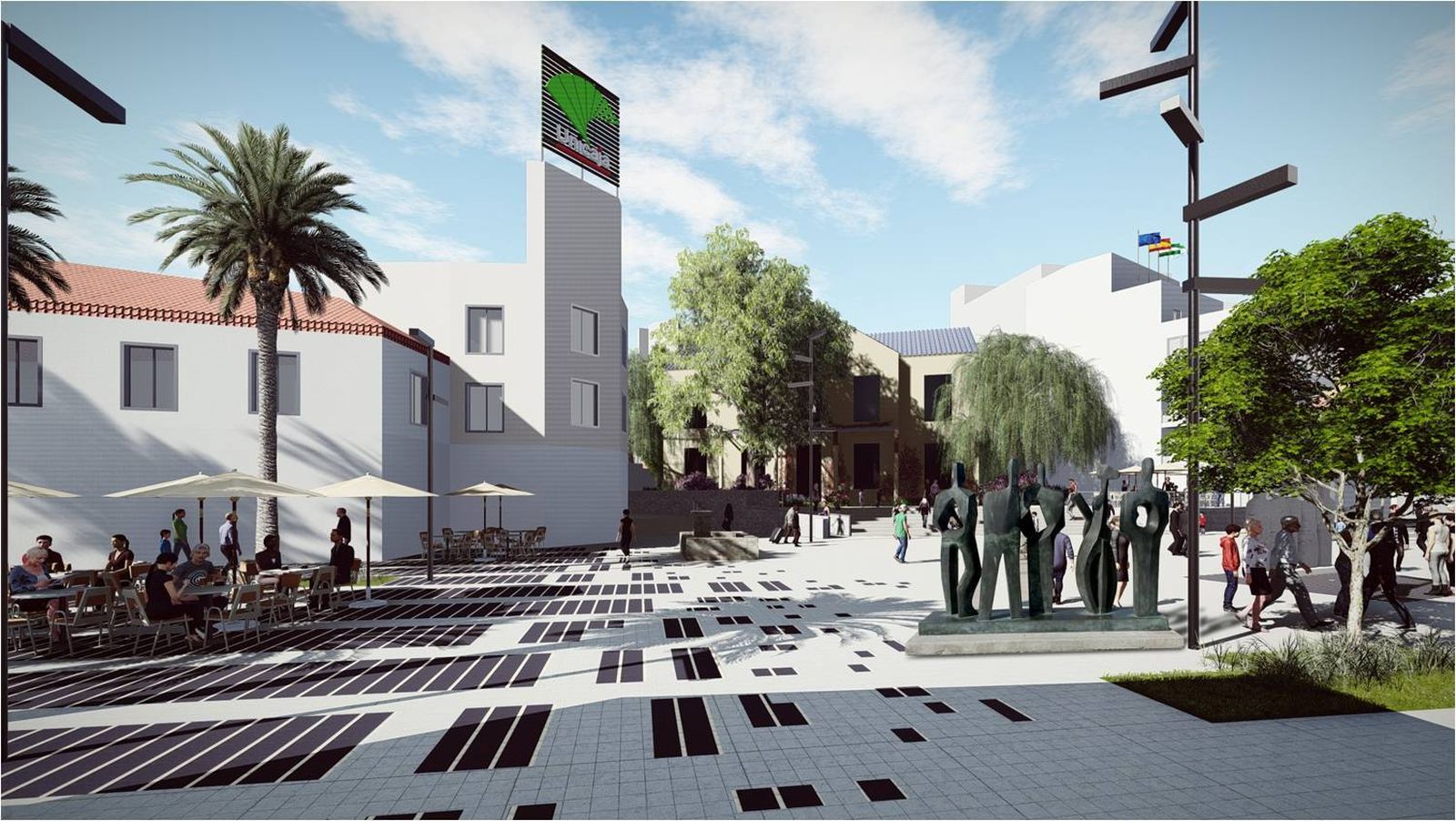 Infografía de la futura Plaza Costa del Sol en Torremolinos